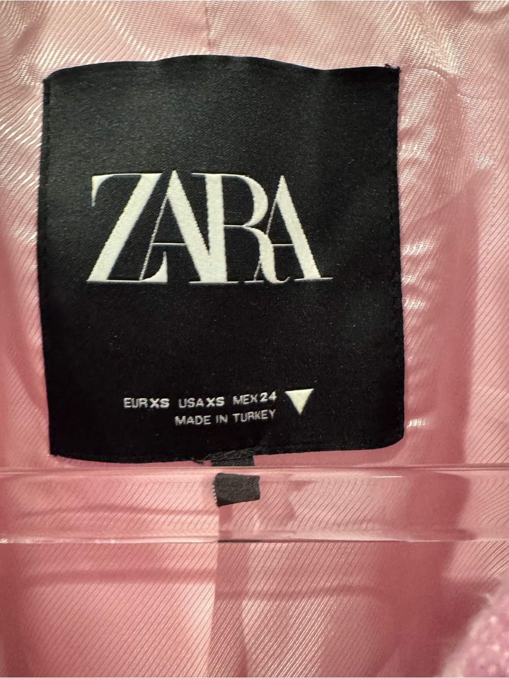 Zara Pink Tweed Blazer - Picture 3 of 8